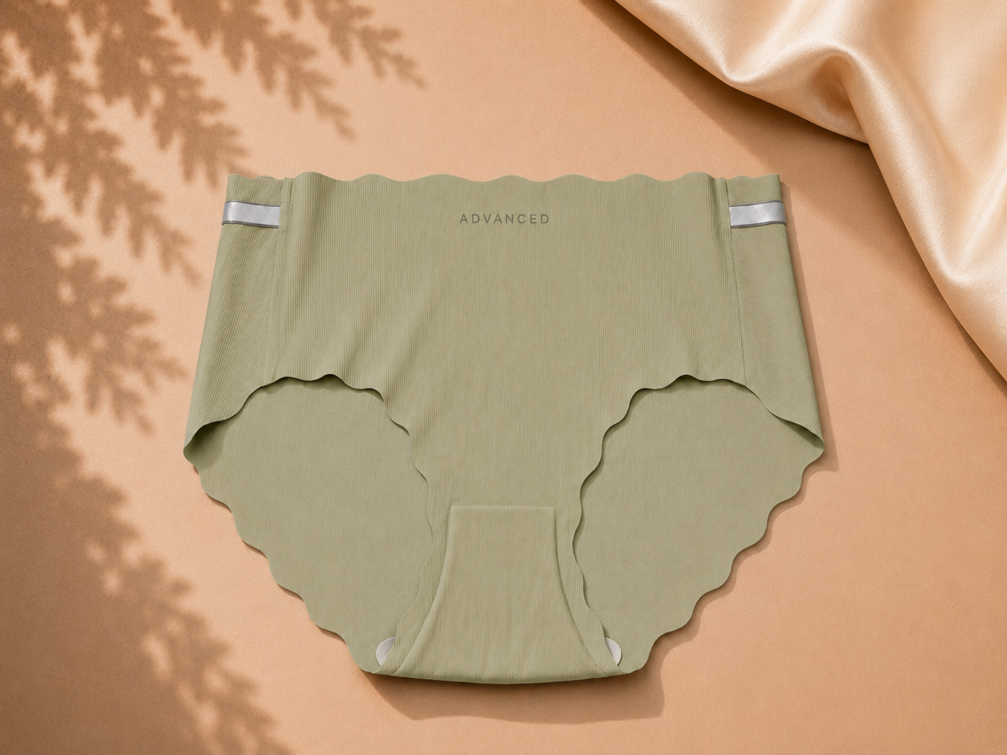 Seamless Scalloped Ribbed Panty