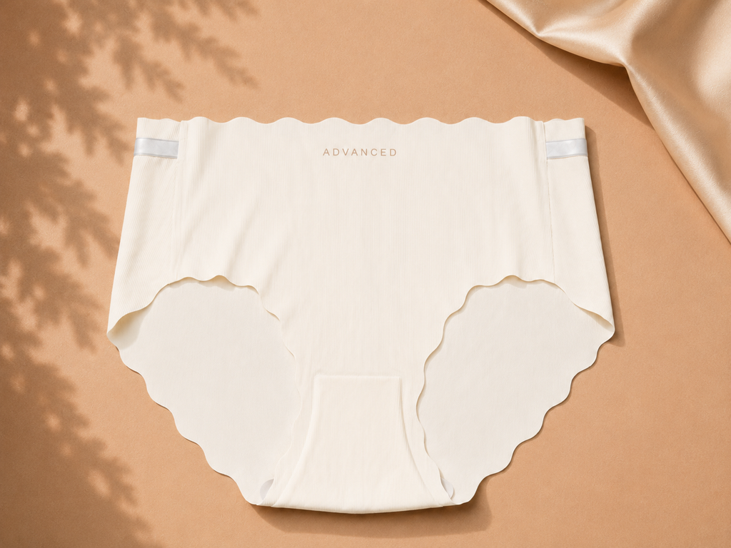 Seamless Scalloped Ribbed Panty